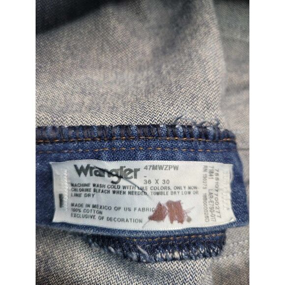 2811 Wrangler 47MWZ Cowboy Cut Regular Fit Jeans Men's 36x30 - Picture 6 of 6